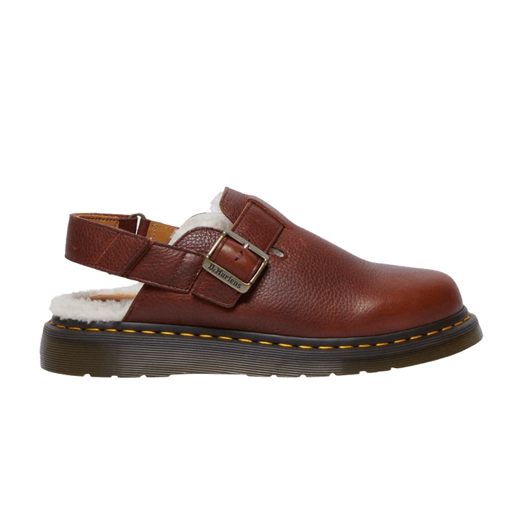 Dr. Martens Jorge 2 Suede Slingback Mule 'Fur Lined - Cashew Brown'