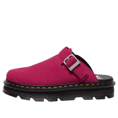 Dr. Martens Zebzag Suede Mules 'Fuchsia Pink'