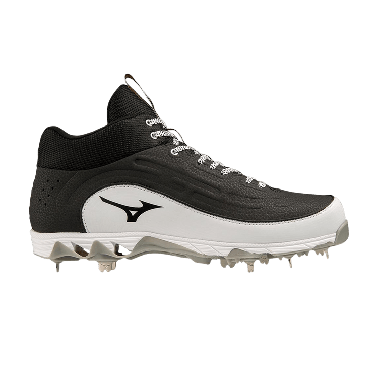 Mizuno 9-Spike Ambition 3 Mid 'Black White'