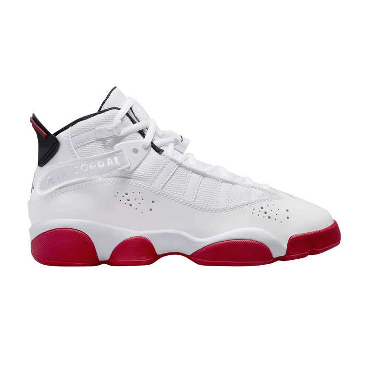 Air Jordan 6 Rings GS 'White University Red'