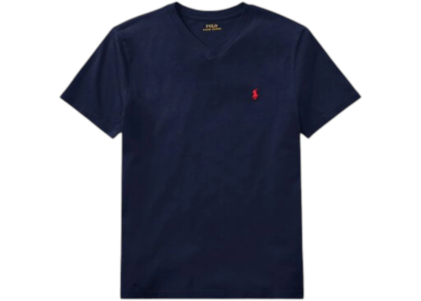 Polo Ralph Lauren Boys S/S Cotton Jersey V-Neck T-shirt Cruise Navy