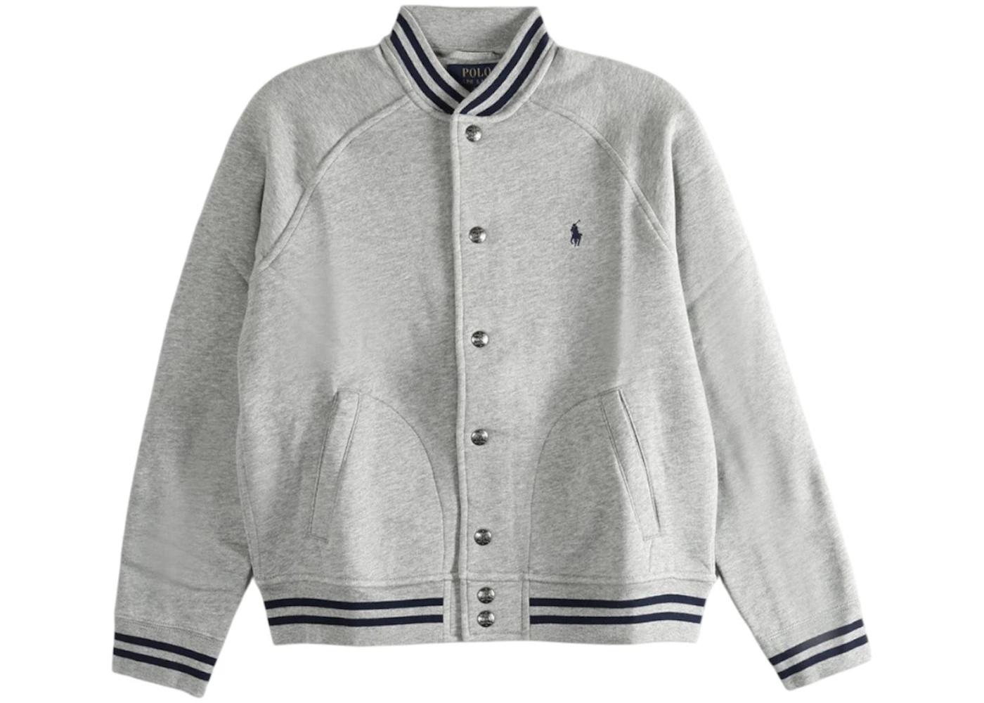 Polo Ralph Lauren Long-Sleeve Raglan Baseball Jacket Andover Heather