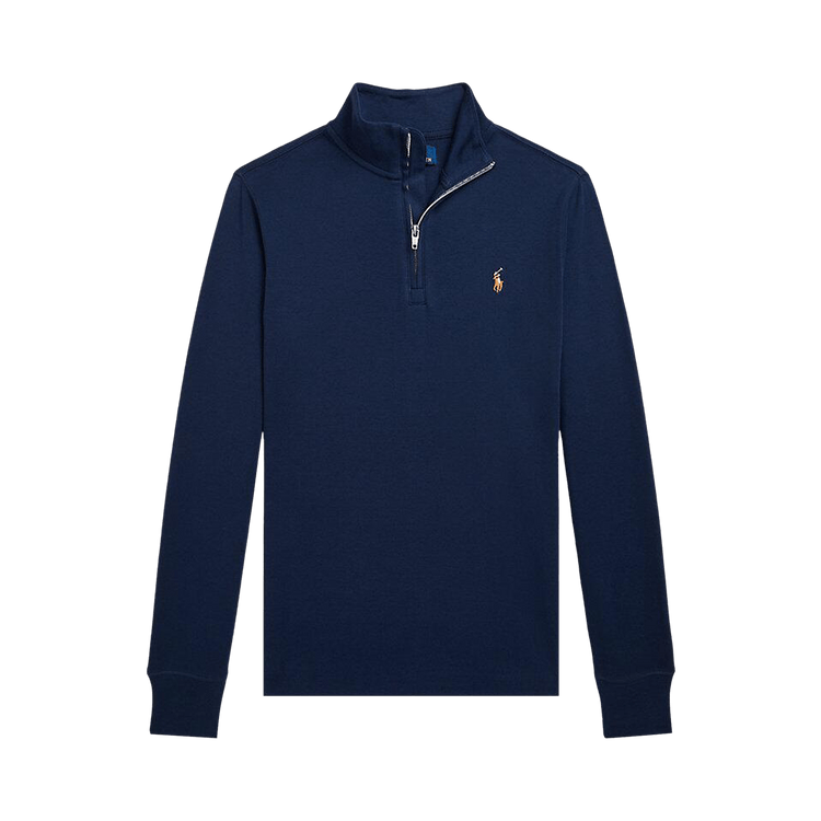 Polo Ralph Lauren Long Sleeve Cotton Interlock Half-Zip 'Refined Navy'