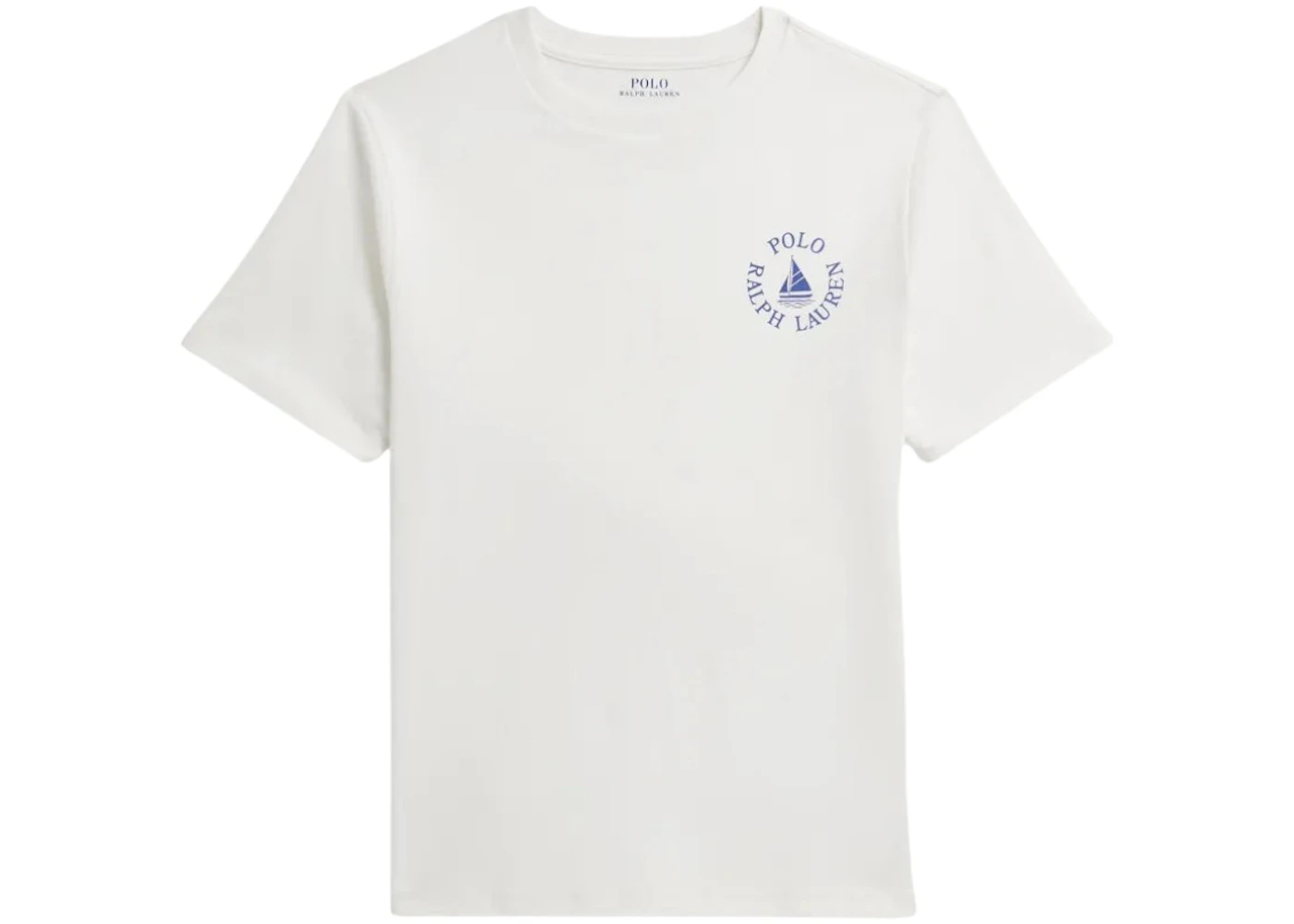 Polo Ralph Lauren Short-Sleeve Sail Graphic Kids T-shirt Deckwash White