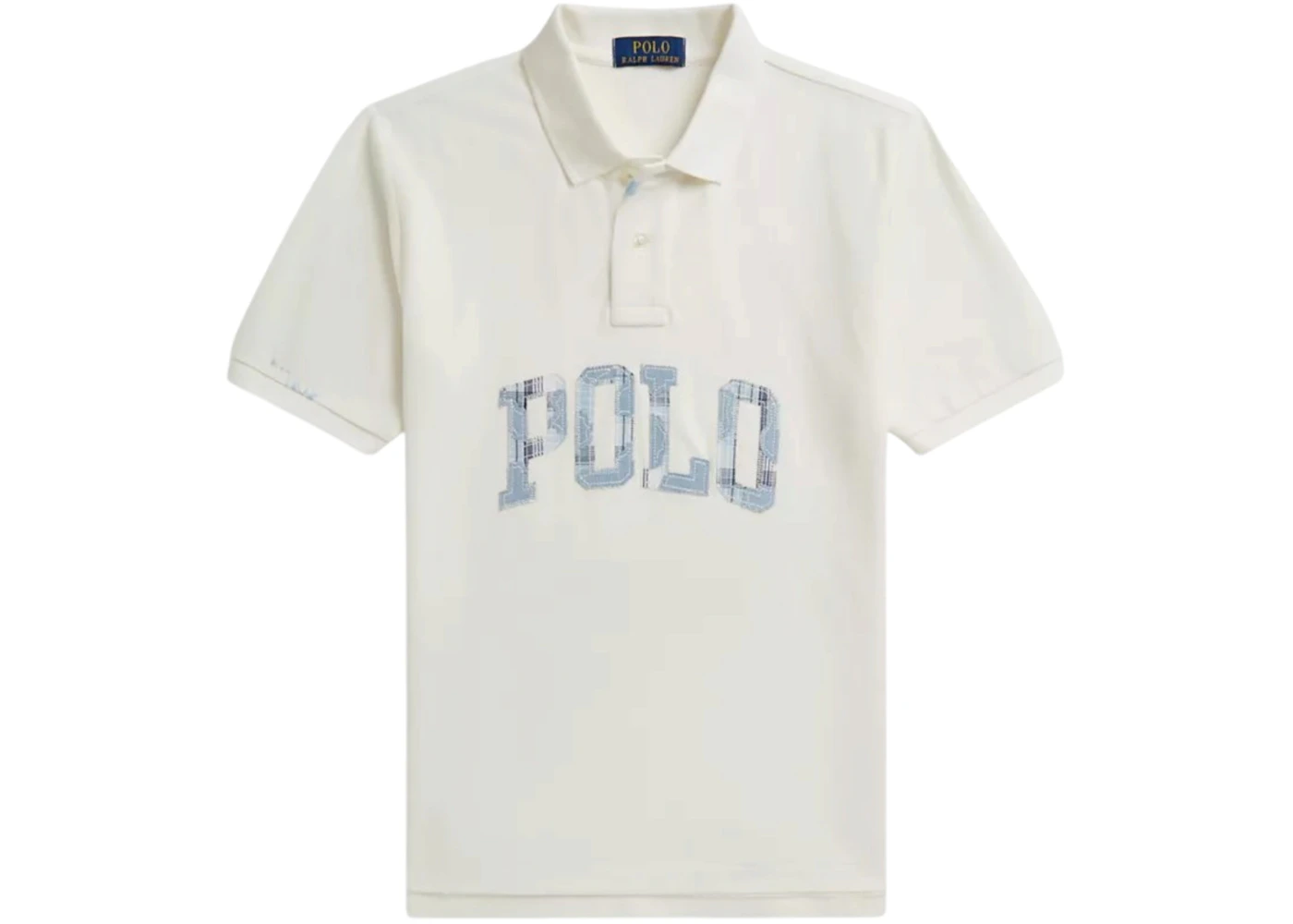 Polo Ralph Lauren S/S Mesh Plaid T-shirt Deckwash White