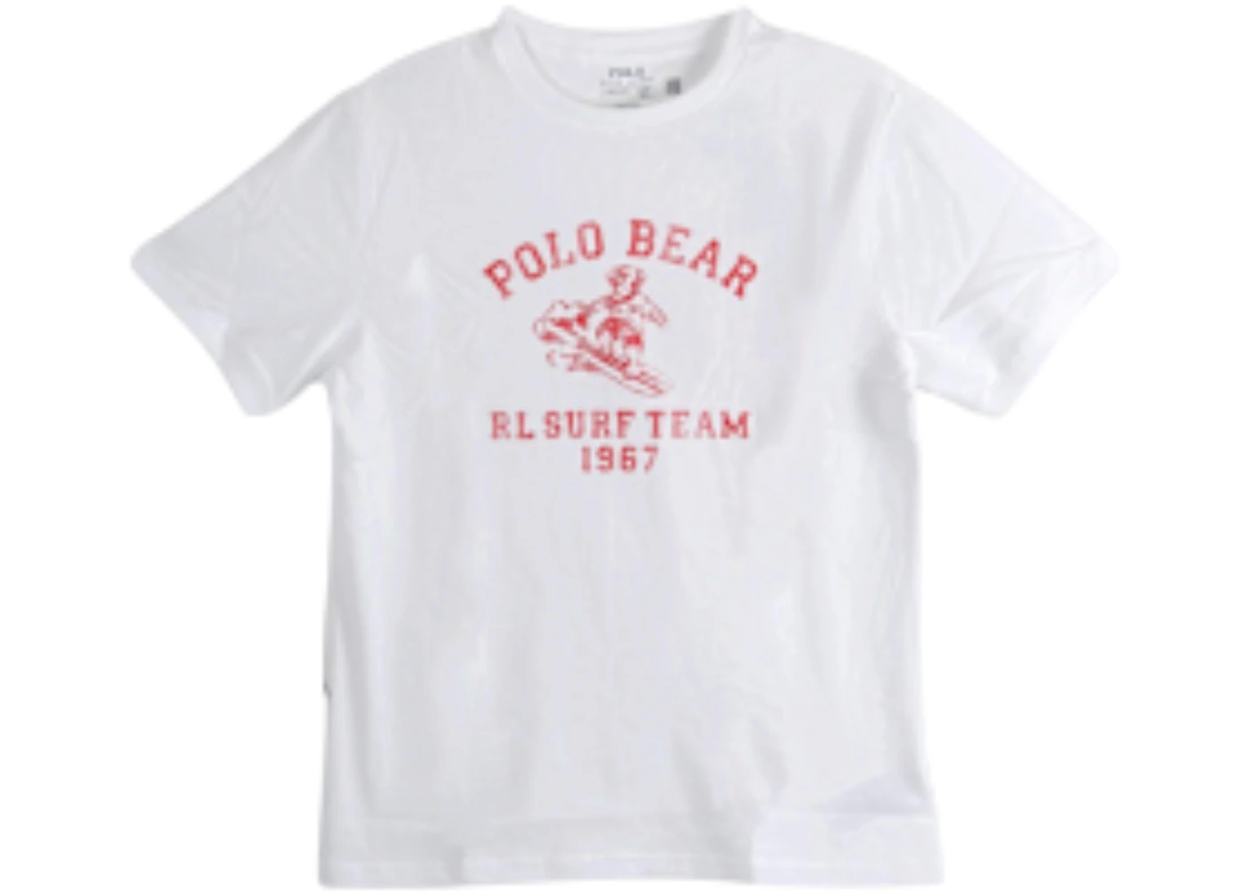 Polo Ralph Lauren Boys Jersey Knit Polo Bear S/S T-Shirt White