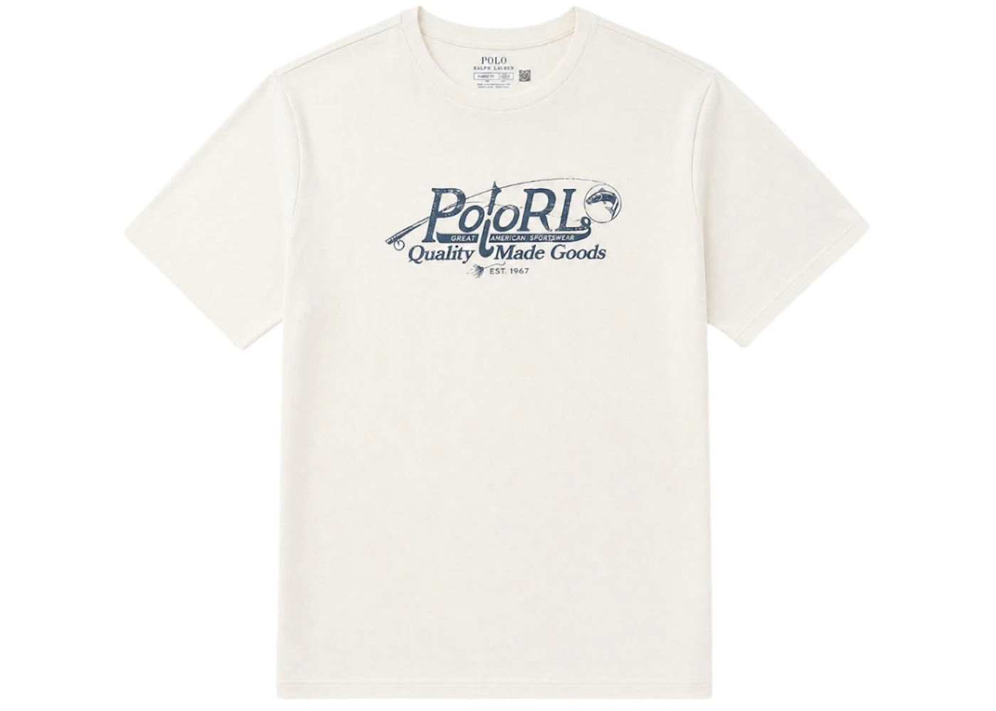 Polo Ralph Lauren Short-Sleeve Jersey Graphic Kids T-shirt Deckwash White