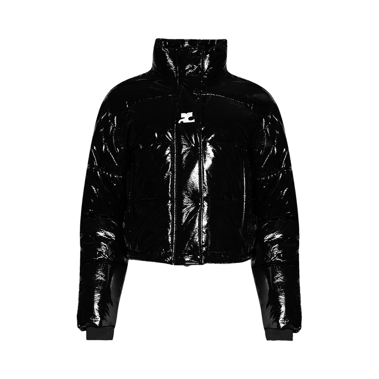 Courrèges Vinyl Puffer Jacket 'Black'