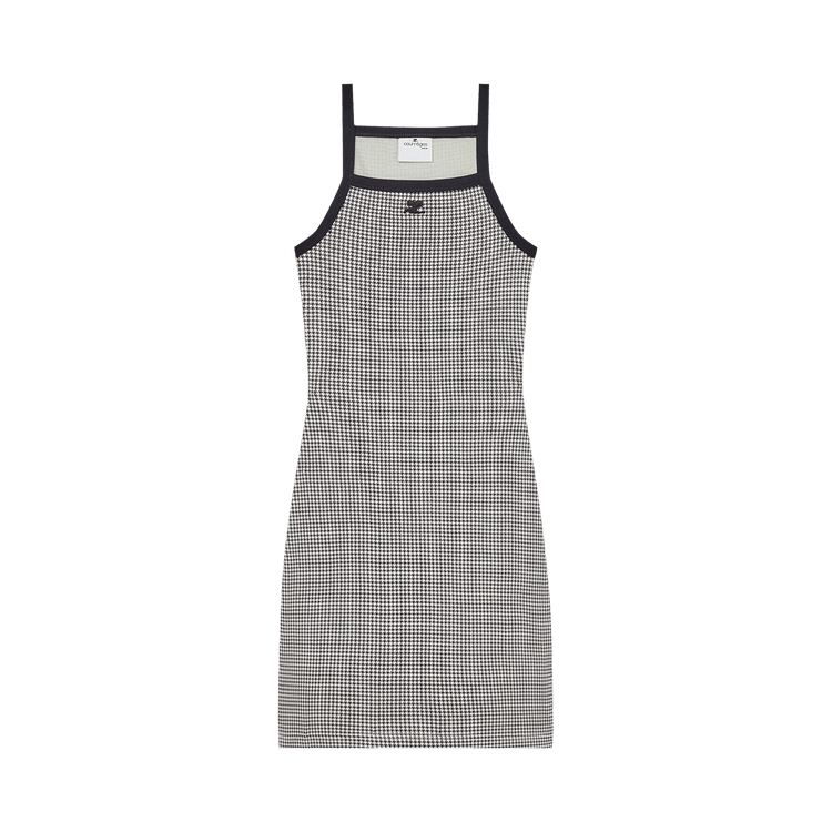 Courrèges Contrast Mini Dress 'Houndstooth White/Black'