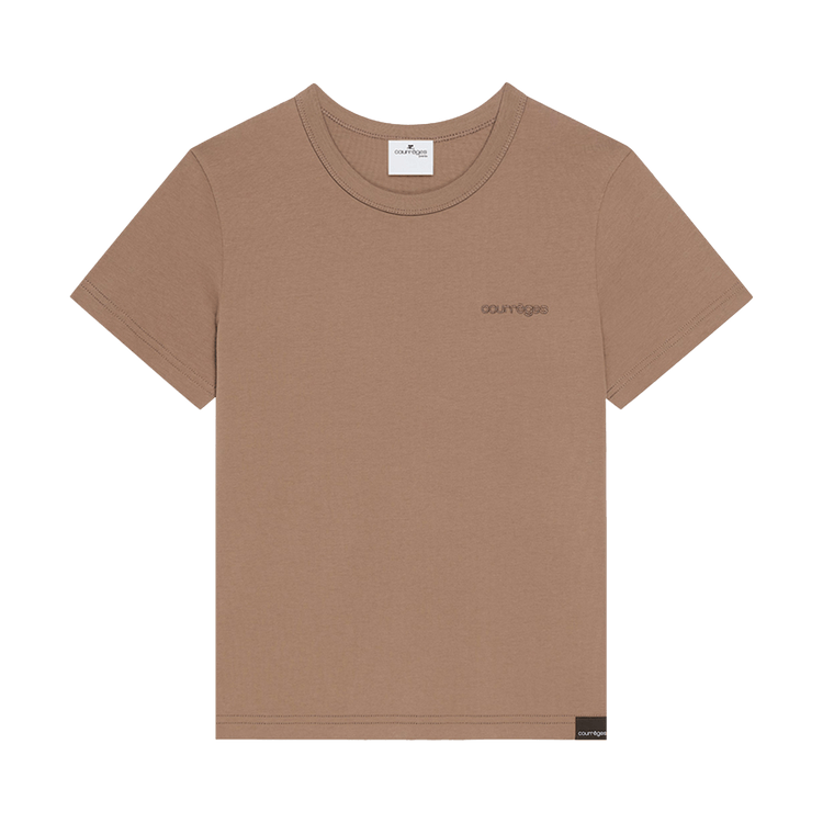 Courrèges Embroidered T-Shirt 'Mocha'