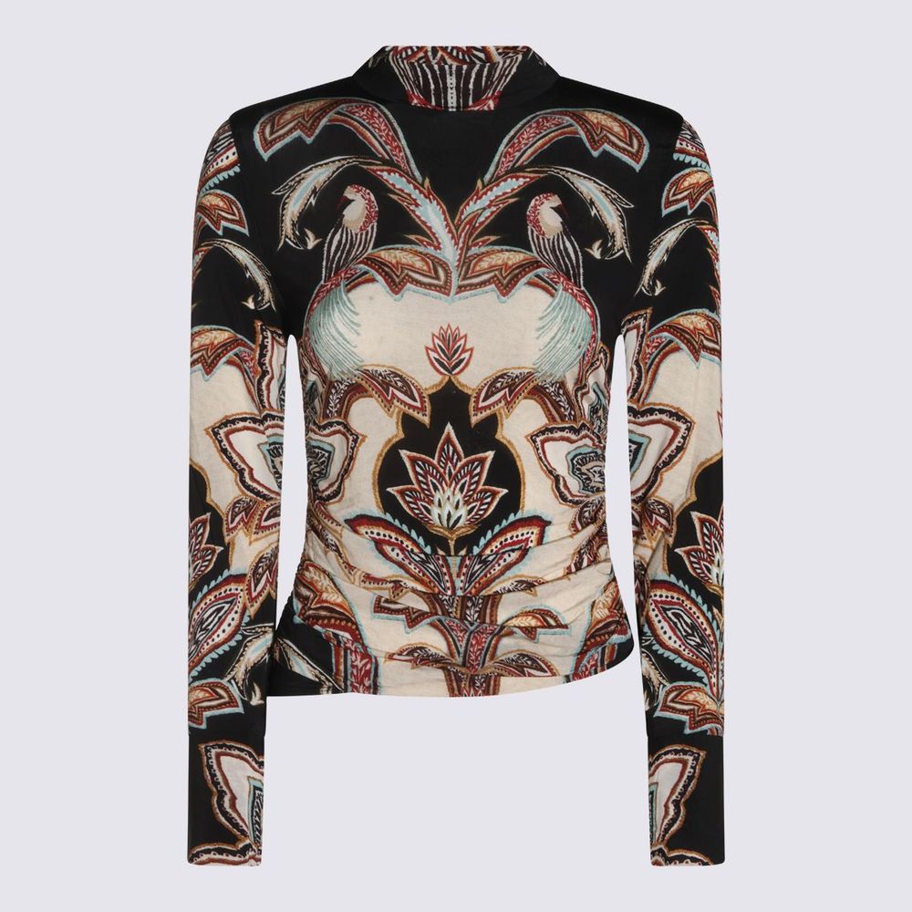 Farm Rio Printed Long-Sleeve Top