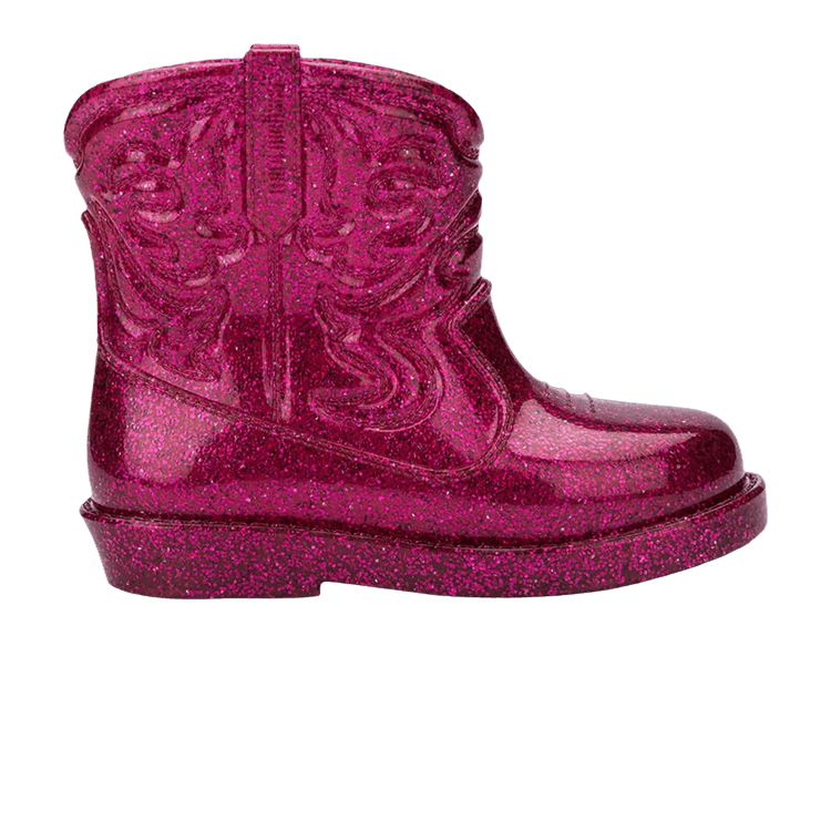 Melissa Mini Texas Boot Glitter Kids 'Pink'