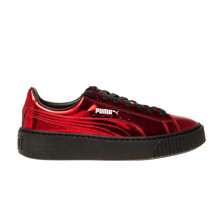 Puma Wmns Basket Platform 'Metallic Red'