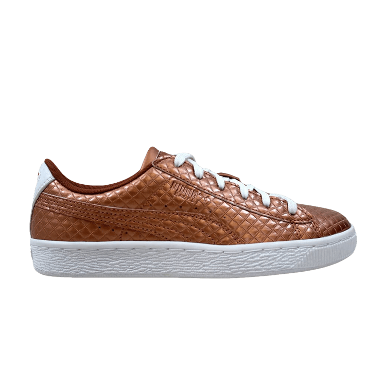 Puma Basket Metallic Emboss Jr 'Copper Rose'