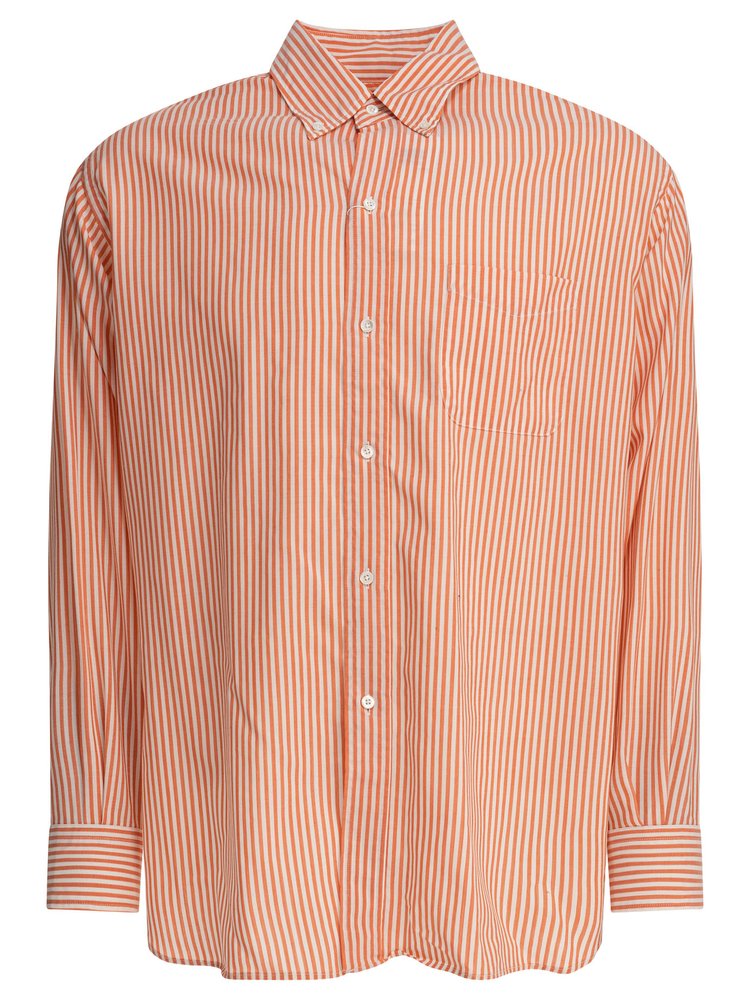 Beams Plus Striped Button-Down Shirt