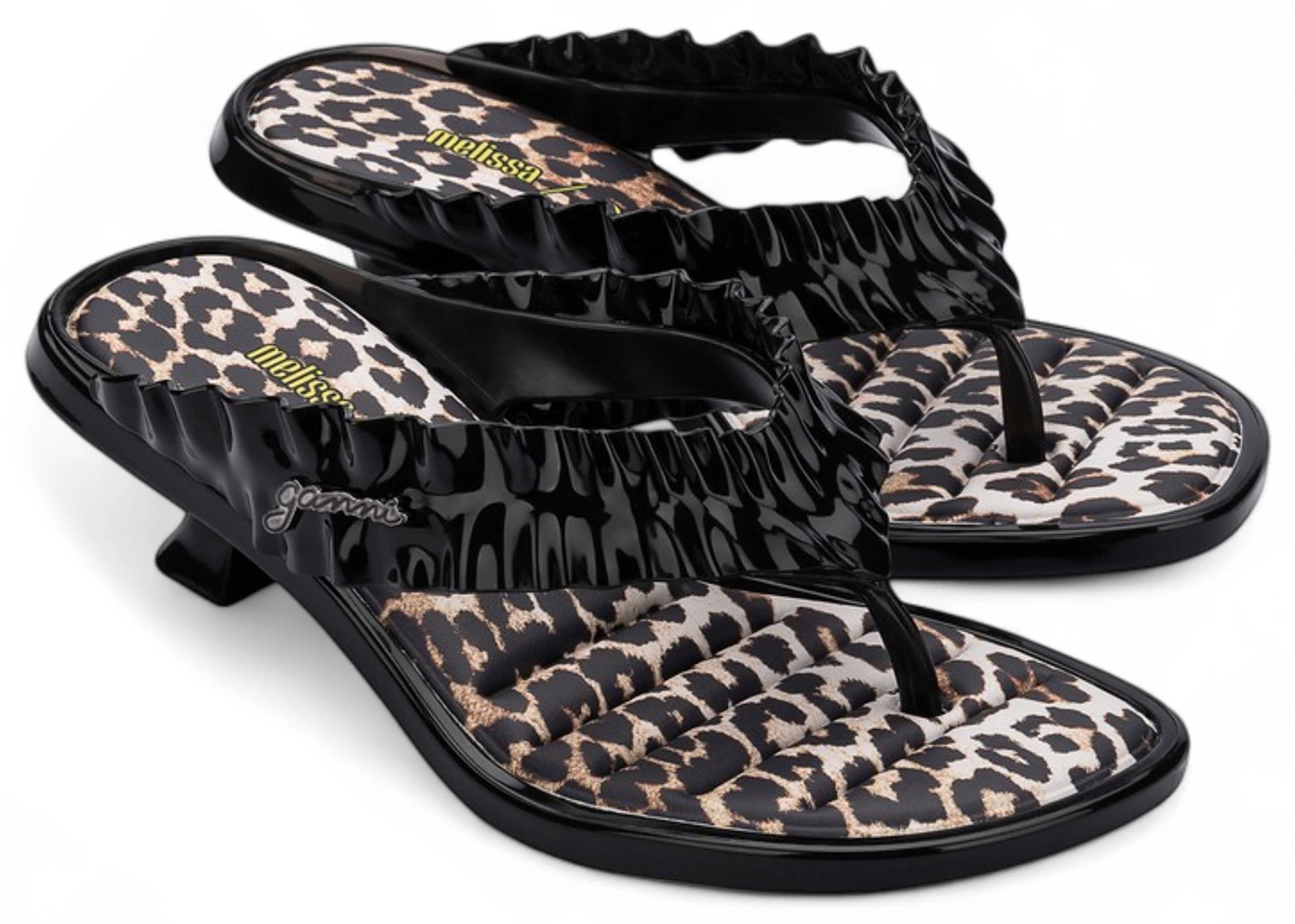 Melissa x Ganni Thong Kitten Heel Black (Women's)
