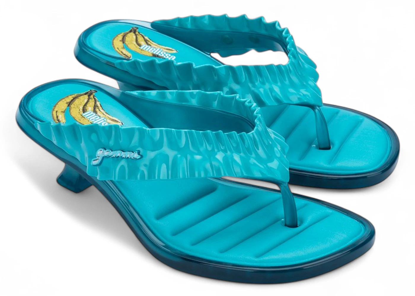 Melissa x Ganni Thong Kitten Heel Blue (Women's)