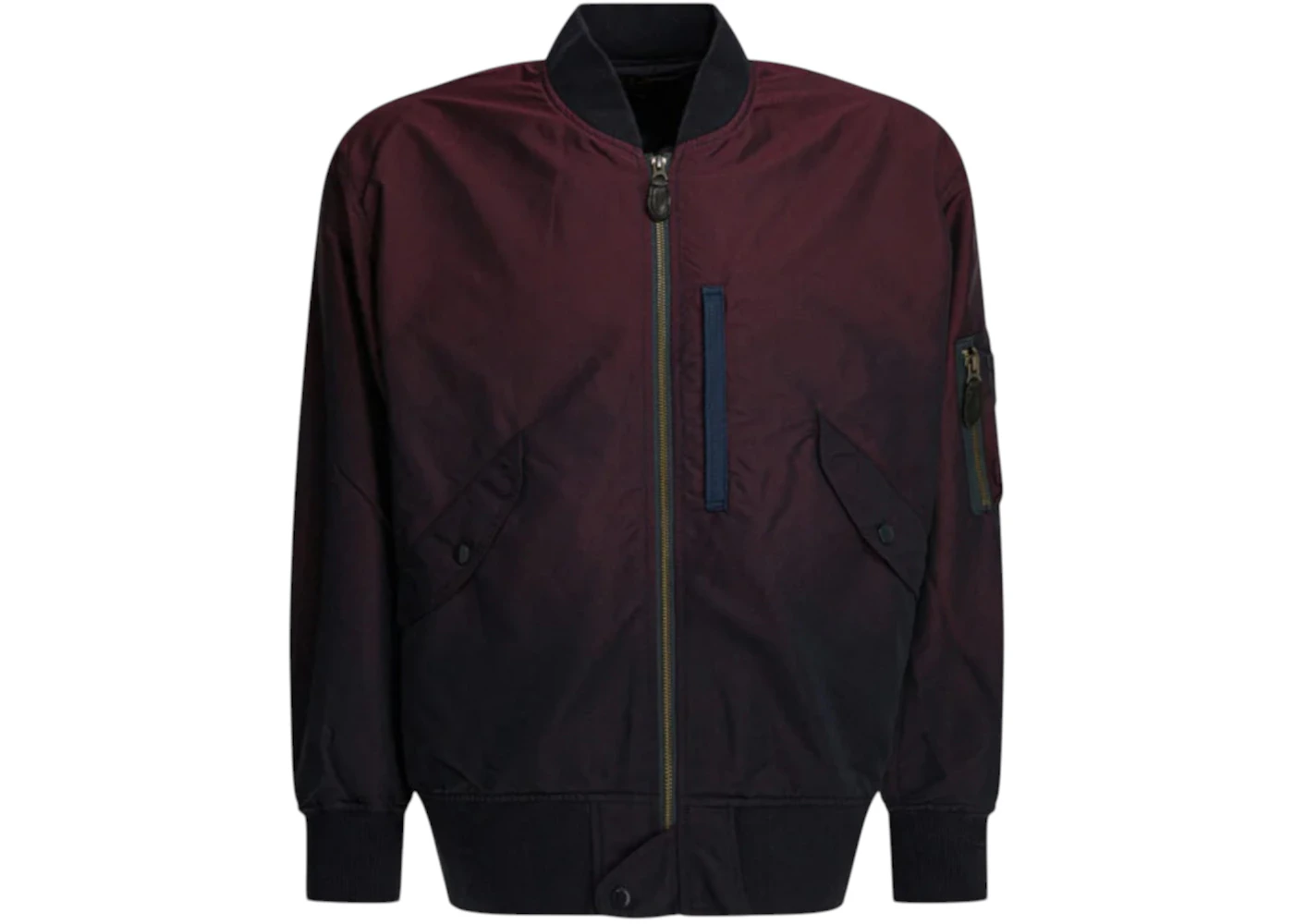 Beams Plus Solid-Colored Bomber Bordeaux
