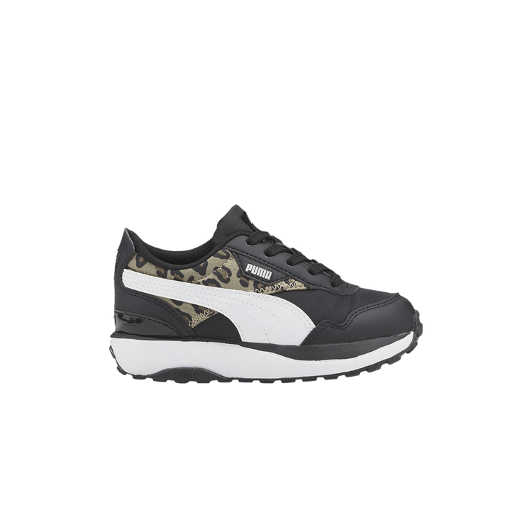 Puma Cruise Rider Infant 'Summer Roar - Black Pale Khaki Leopard'