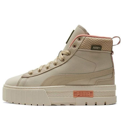 (WMNS) PUMA Mayze Mid Safari High-Top Sneakers Ivory