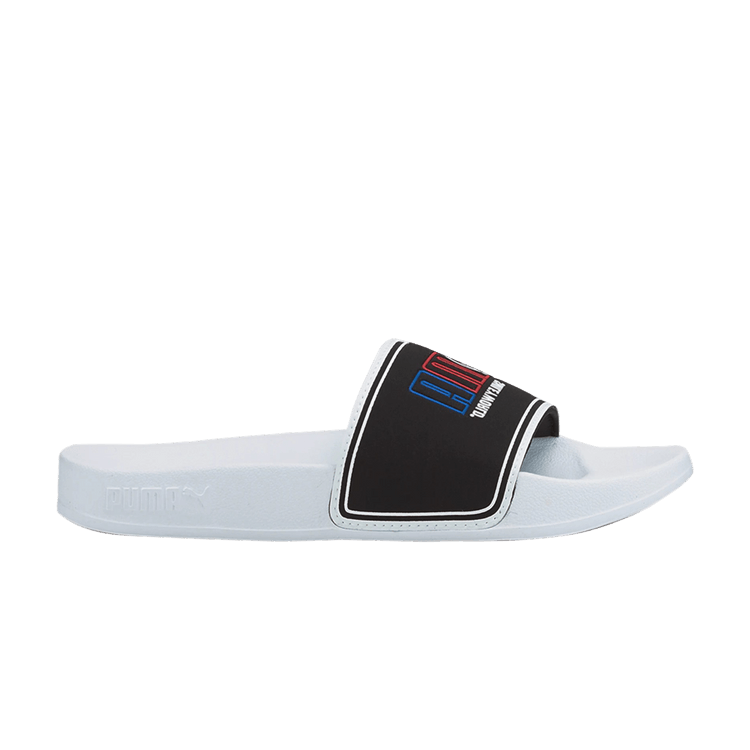 Puma SmileyWorld x Leadcat 2.0 Slide Little Kid 'White Black'