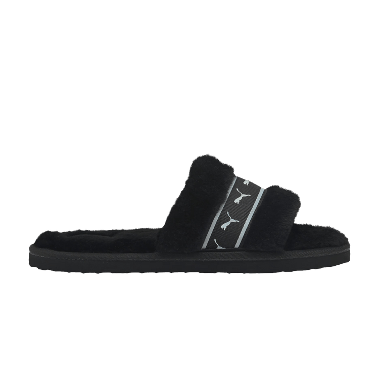 Puma Fluff Remix Slide Jr 'Black White'