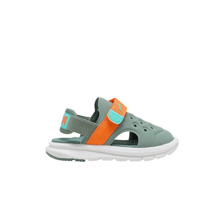 Puma Evolve AC Sandal Toddler 'Green Moon Orange Glo'