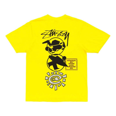 Stussy x Always Do What You Should Do Stack T-Shirt 'Yellow'