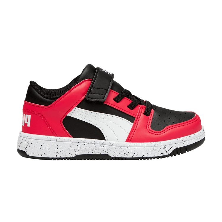 Puma Rebound V6 Low Little Kid 'High Risk Red Black'