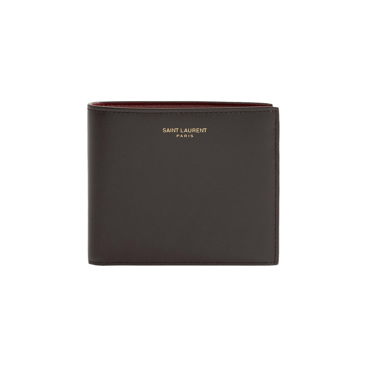 Saint Laurent Soho Calfskin Bifold Wallet 'Chocolate Noir/Jerts'