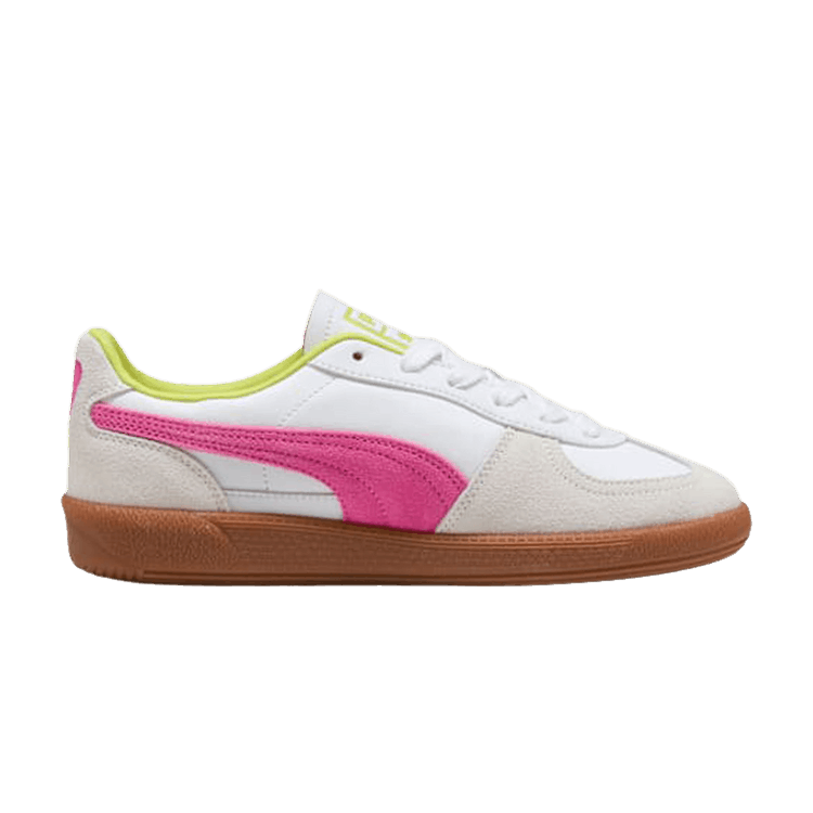 Puma Wmns Palermo Leather 'White Fluro Pink Pes'