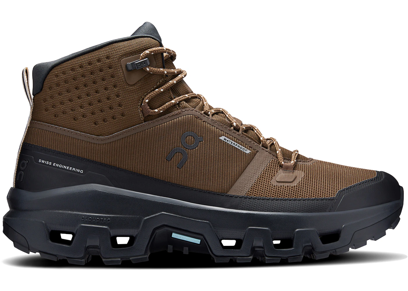 On Running Cloudrock Mid Waterproof Earth Black