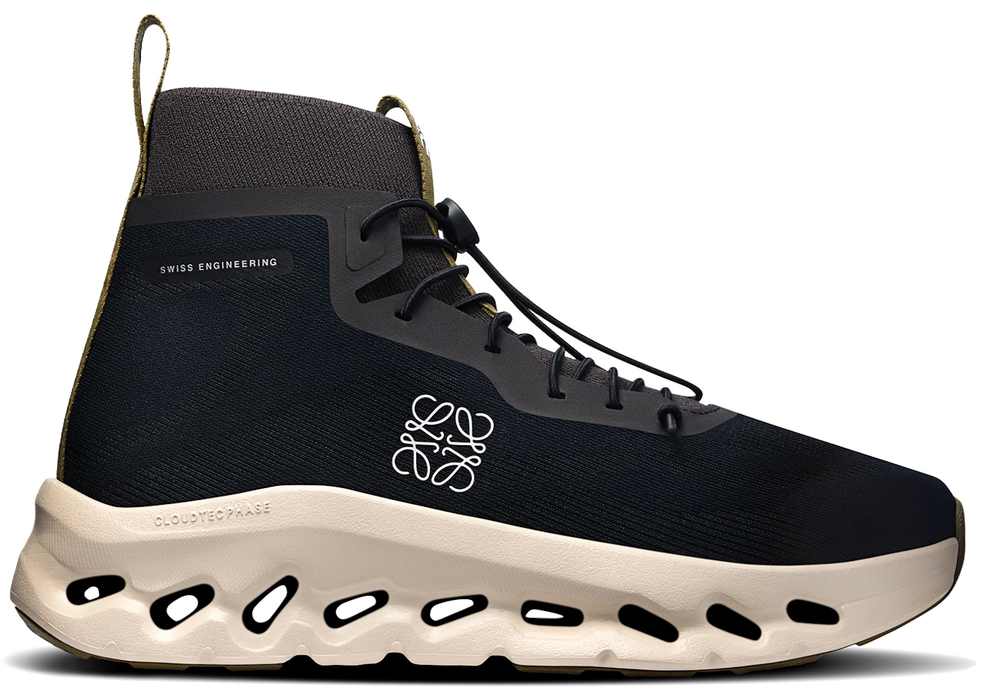 On Running Cloudtilt Hi LOEWE Black Oatmeal Olive (Women's)