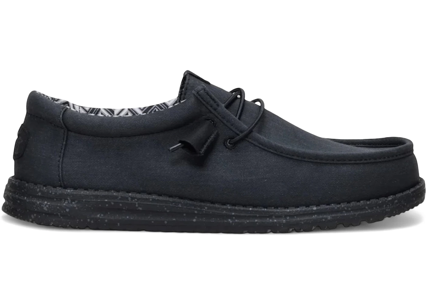 Hey Dude Wally Stretch Canvas Black