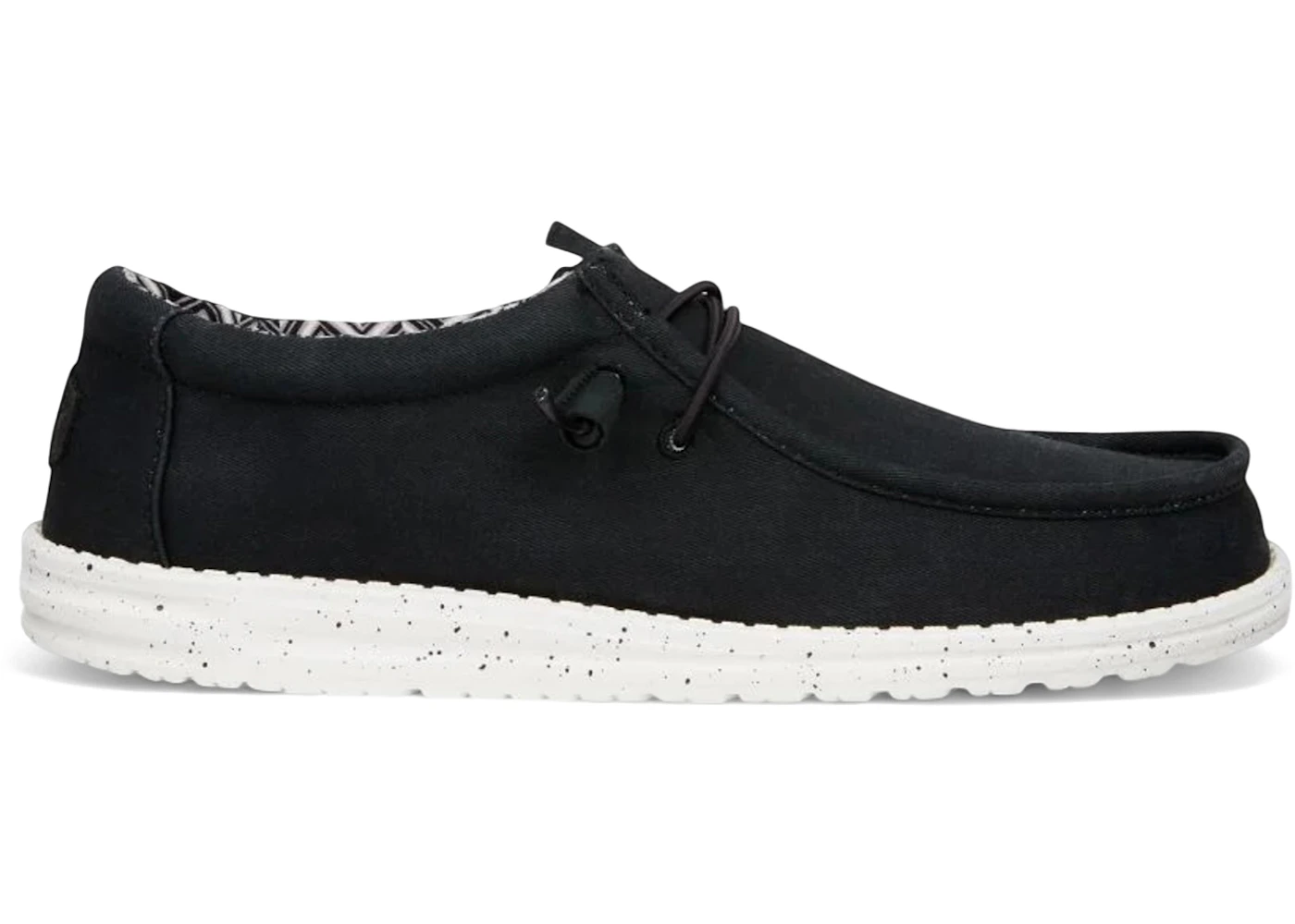 Hey Dude Wally Stretch Canvas Black White