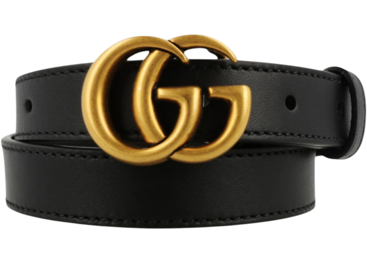 Gucci Women's GG Marmont Thin Belt Black
