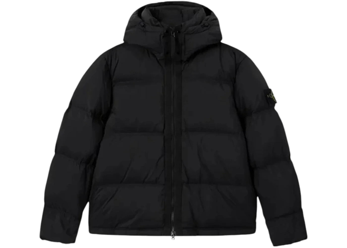 Stone Island 4100013 Tear Resistant with Detachable Hood Down Jacket Black