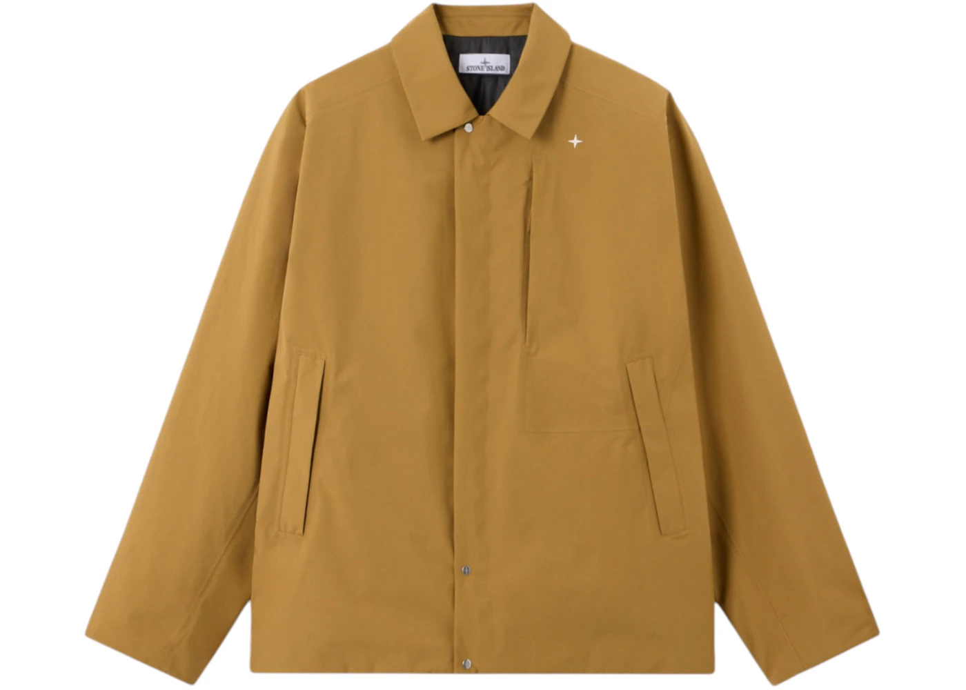 Stone Island 3L Gore-Tex Made Bionic Poly Stellina 4100043 Jacket Dark Beige