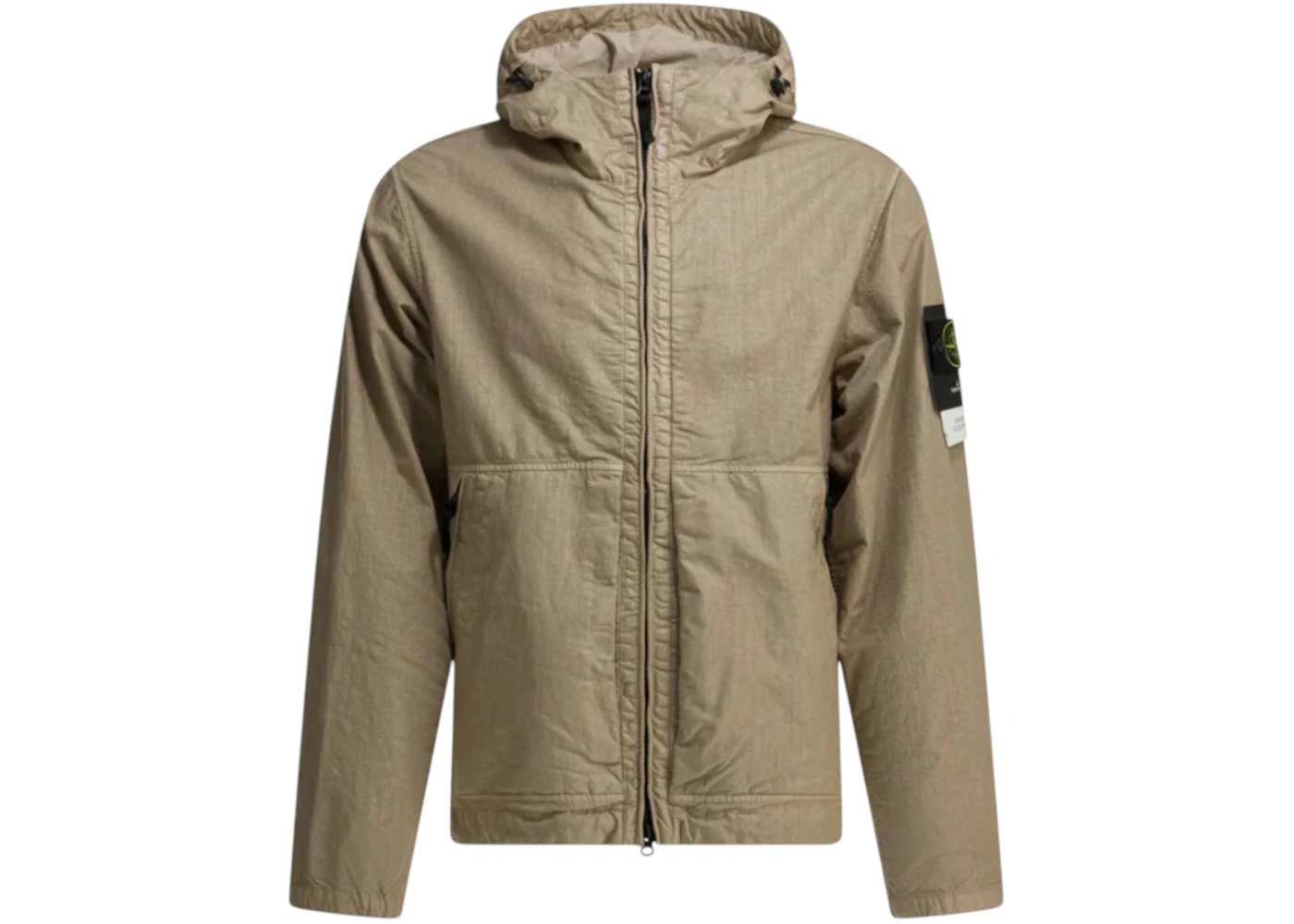 Stone Island Rain Logo Coat Beige