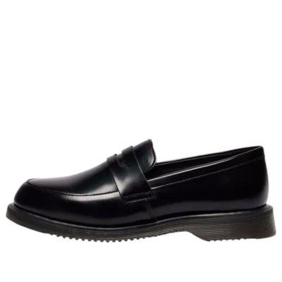 (WMNS) Dr. Martens Temara Polished Smooth Leather Loafers 'Black'