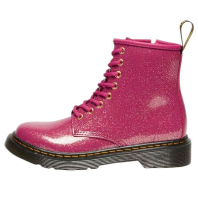 (GS) Dr. Martens 1460 Glitter Patent Leather Boots 'Fuchsia Silver Gold'