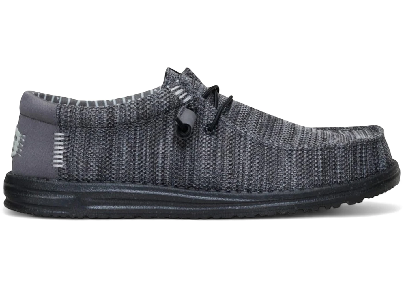 Hey Dude Wally Stretch Sox Granite Grey Black