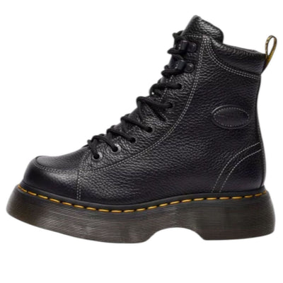 (WMNS) Dr. Martens BUZZ 8-EYE Milled Nappa Boots 'Black'