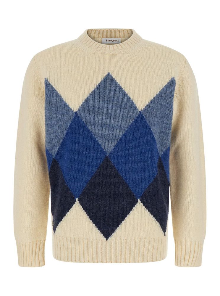 Kangra Diamond Crew Neck Knitted Sweater