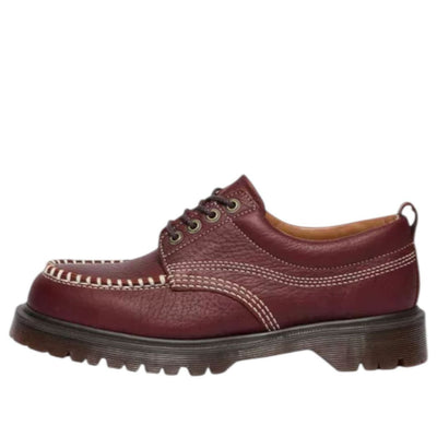 Dr. Martens Lowell Wild Grain Lace Up Moc Toe 'Russet Red'
