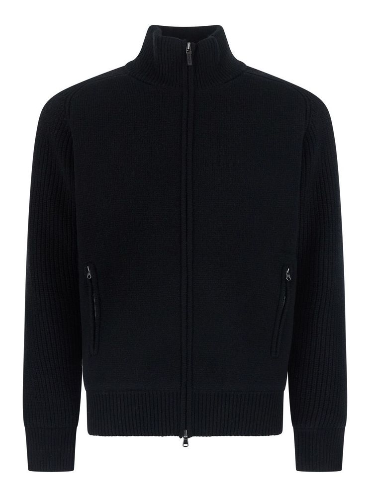 Kangra Padded High Collar Zip Cardigan