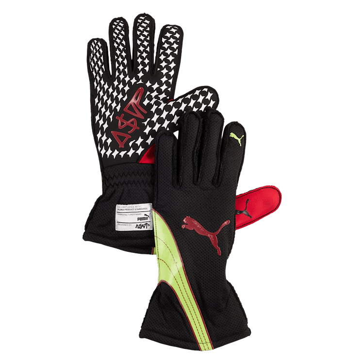 Puma x A$AP Rocky Fire Gloves 'Black/Pop Red'