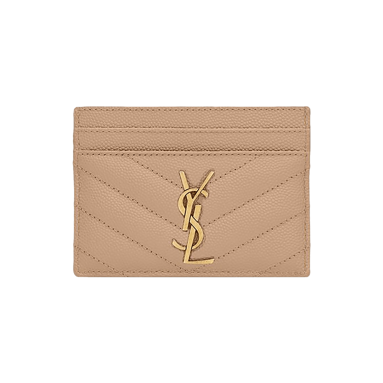 Saint Laurent Card Holder 'Dark Beige'