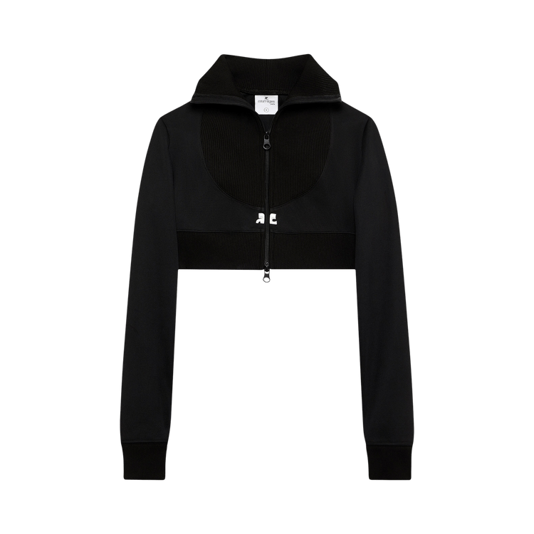 Courrèges Short Tracksuit Jacket 'Black'