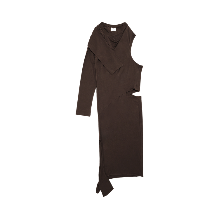 Courrèges Off Shoulder Dress 'Chocolate'
